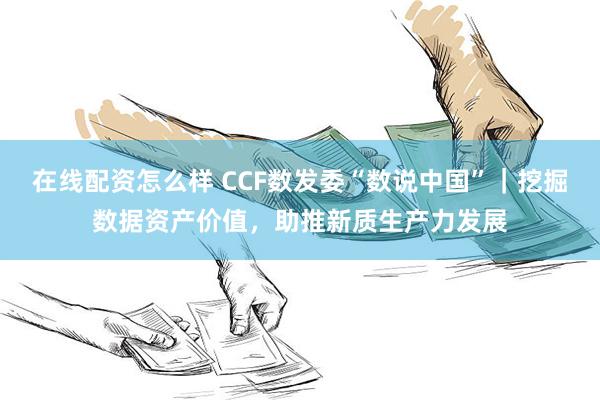 在线配资怎么样 CCF数发委“数说中国”｜挖掘数据资产价值，助推新质生产力发展