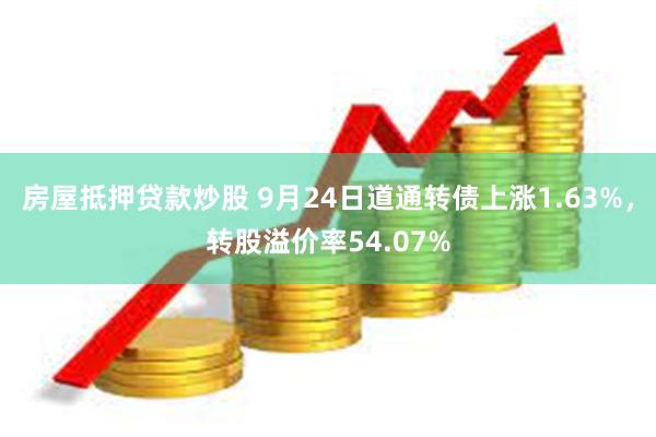 房屋抵押贷款炒股 9月24日道通转债上涨1.63%，转股溢价率54.07%