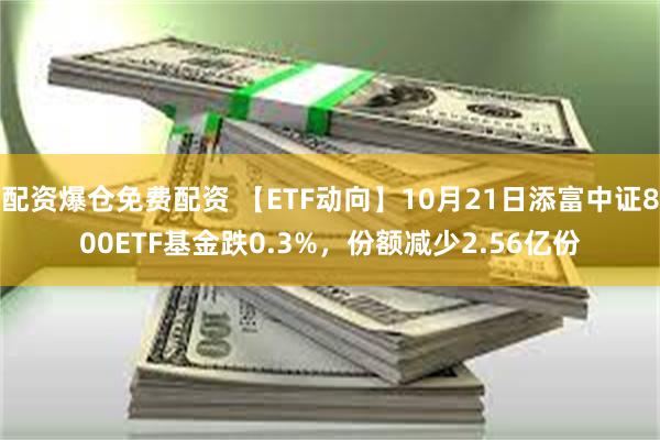 配资爆仓免费配资 【ETF动向】10月21日添富中证800ETF基金跌0.3%，份额减少2.56亿份