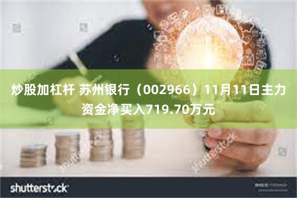 炒股加杠杆 苏州银行（002966）11月11日主力资金净买入719.70万元